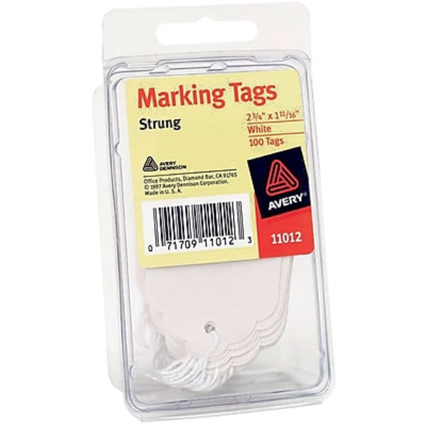 Avery 11-012/44663 2-3/4"L White Blank Marking Tags