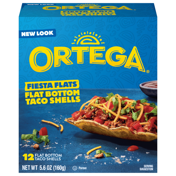 Ortega Fiesta Flats Flat Bottom Taco Shells Same-Day Delivery or