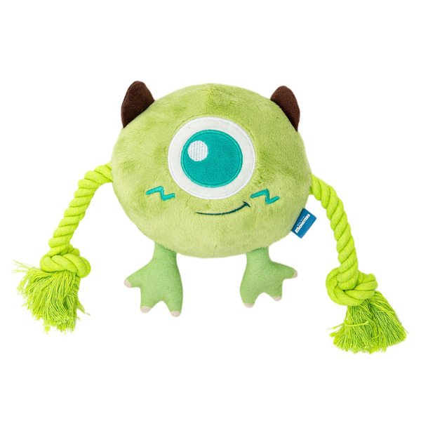 Disney Mike Wazowski Plush Rope Dog Toy - Green