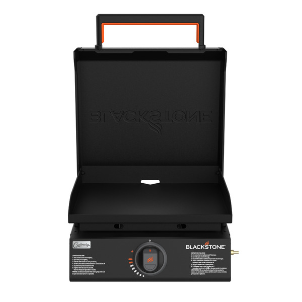 Blackstone 17-in Culinary Omnivore Tabletop Griddle with Hood 267-Sq. in Black Powder Coat Portable Grill