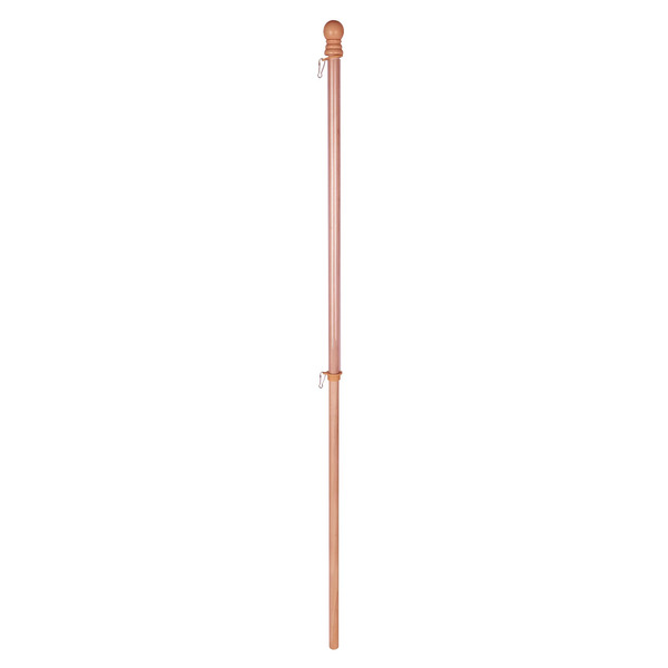 Style Selections 5-ft Natural wood Wood House Flag Pole