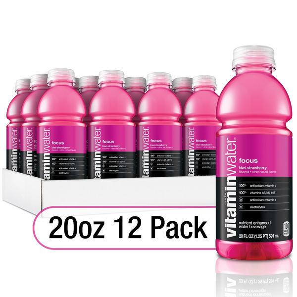VitaminWater - Focus, Kiwi Strawberry - 12/20 fl oz