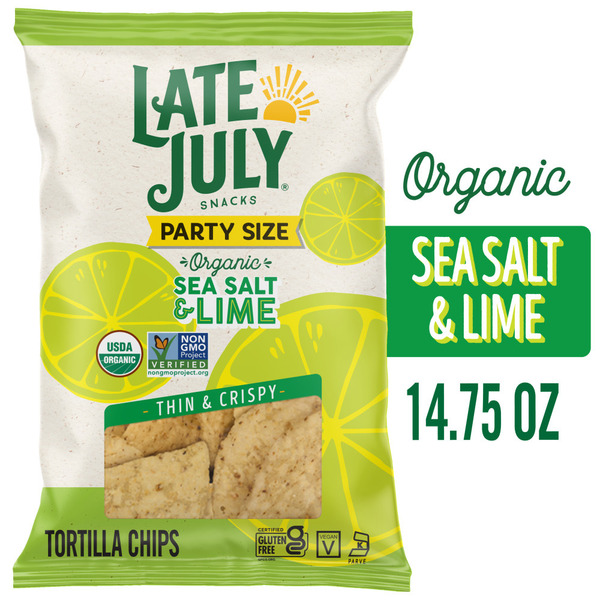 Organic Sea Salt & Lime Restaurant Style Tortilla Chips