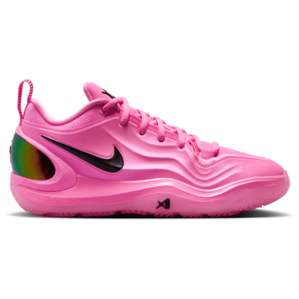 Nike Kids' Grade School A'Two 'A'Pink' Basketball Shoes, Size 4.5, Medium/B - Pink Blast & Black