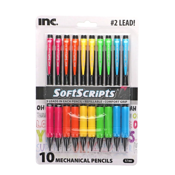 Family Dollar Assorted Soft Scripts Mechanical Pencils Same-Day