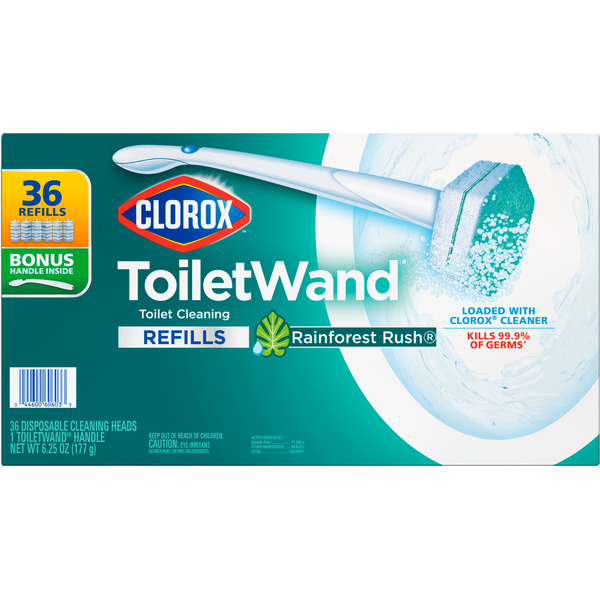 Clorox ToiletWand® Disposable Cleaning System, Rainforest Rush