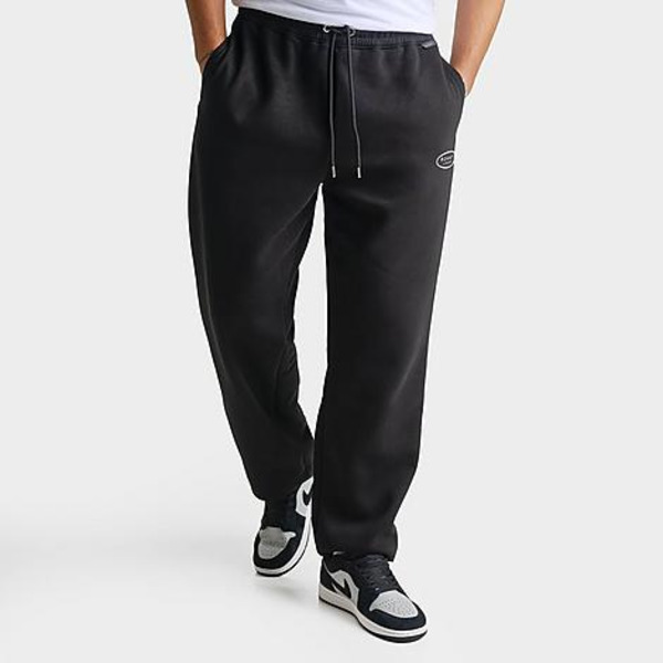 Sonneti Men's Oval Fleece Sweatpants, L - Black/White