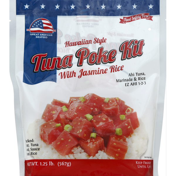 Great American Seafood Great American Seafood Hawaiian Style Tuna Poke Kit with Jasmine Rice — product image