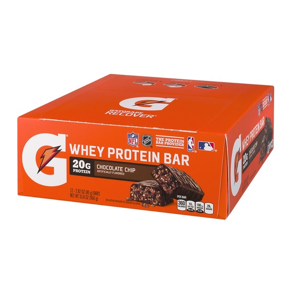 Gatorade Recover Whey Protein Bar Chocolate Chip Gatorade Recover Whey Protein Bar Chocolate Chip