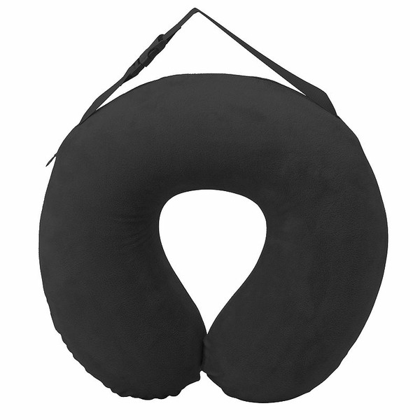 MYTAGALONGS Memory Foam Neck Pillow - Black