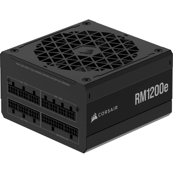 CORSAIR RMe Series RM1200e 80 PLUS Gold Fully Modular Low-Noise ATX 3.1 & PCIE 5.0 Power Supply - Black