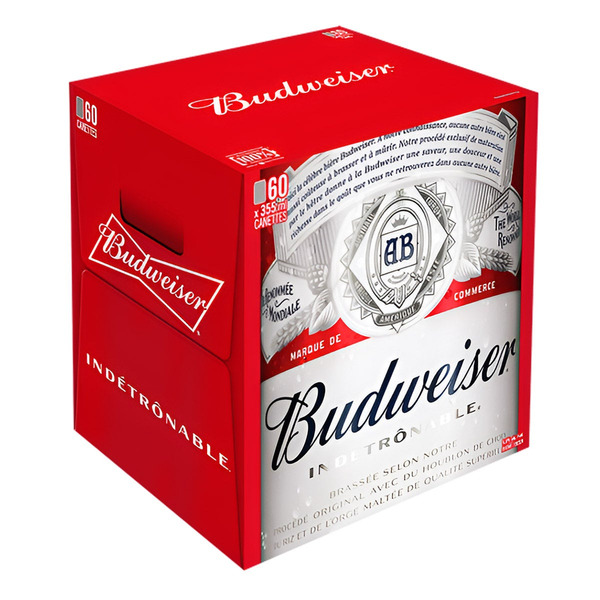 Budweiser Canned Beer, 60 x 355 ml