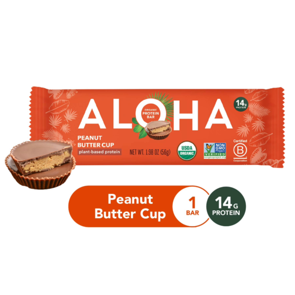 Aloha Protein Bar, Peanut Butter Cup, Organic Same-Day Delivery or Pickup