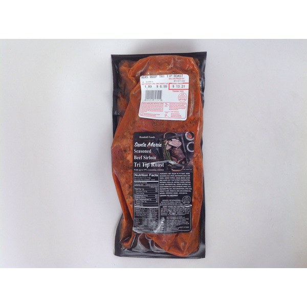 Randall Foods Santa Maria Beef Tri Tip Roast