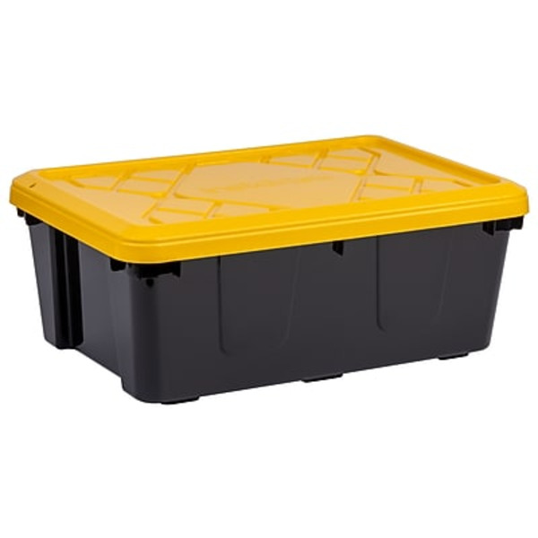 Greenmade Mini Max 3.2 Gallon Storage Bin - Black & Yellow