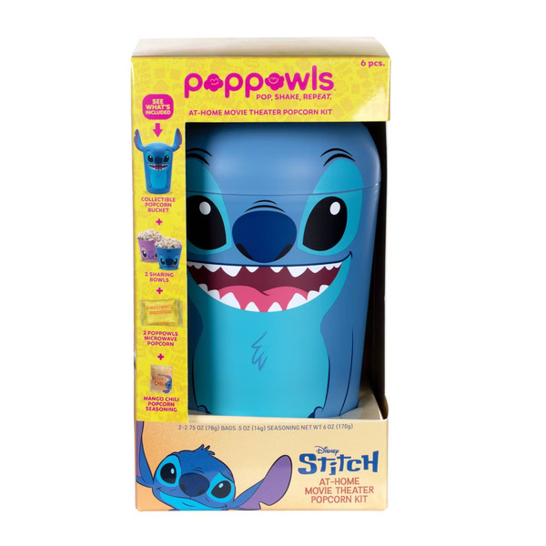 Poppowls Disney Stitch Microwave Popcorn Kit