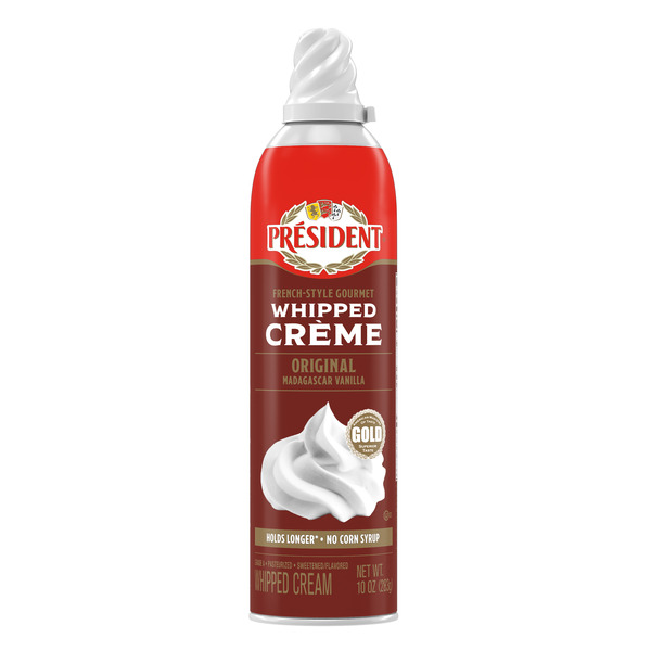 Président Whipped Cream, Original Madagascar Vanilla, French-Style