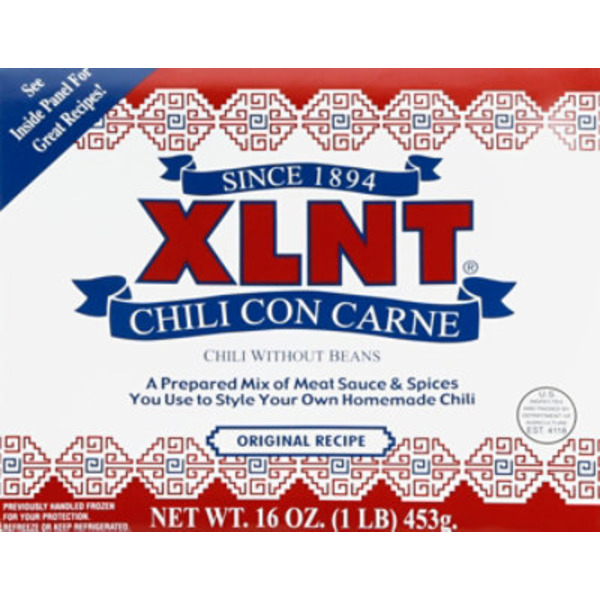 XLNT Chili Con Carne, Original Recipe
