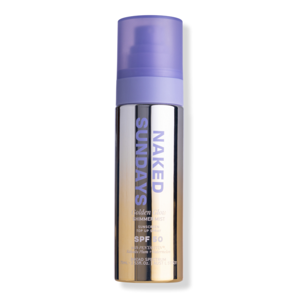 Naked Sundays SPF50 Golden Glow Shimmer Sunscreen Mist