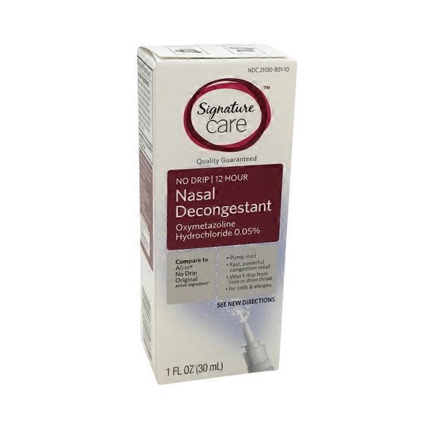 Signature Care Nasal Spray Walgreens Saline Nasal Spray 3 oz Health Nasal