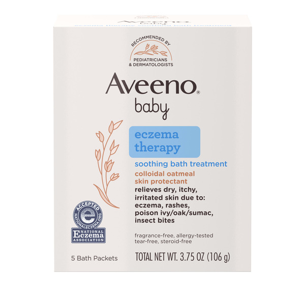 Aveeno Eczema Therapy Soothing Bath Treatment, Oatmeal, 5 ct Same