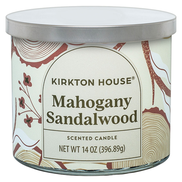 KIRKTON HOUSE 3 Wick Candle Mahogany Sandalwood Same-Day Delivery