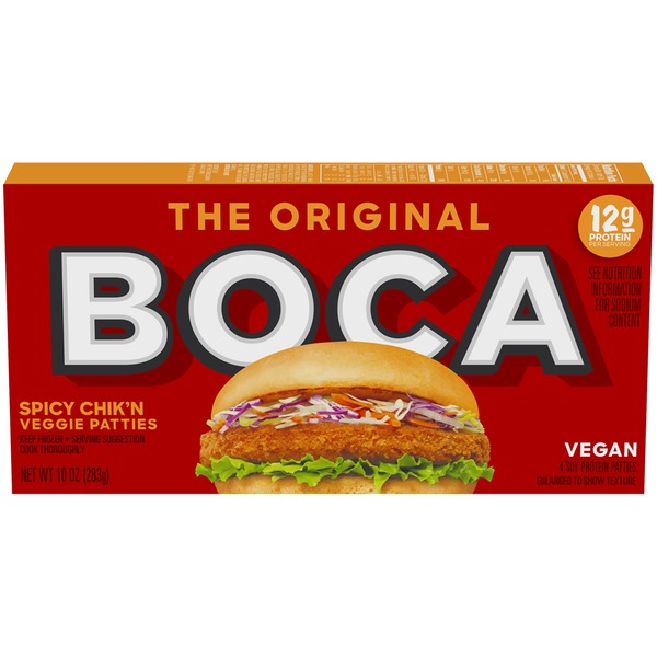 Boca Spicy Chik'n Veggie Patties Boca Spicy Chik'n Veggie Patties from Safeway Instacart