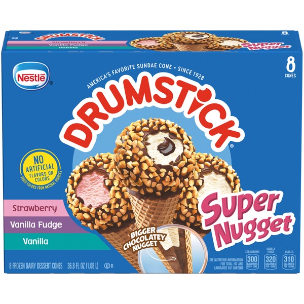 Drumstick Super Nugget Variety Pack Cones (8 ct) from Walmart Instacart