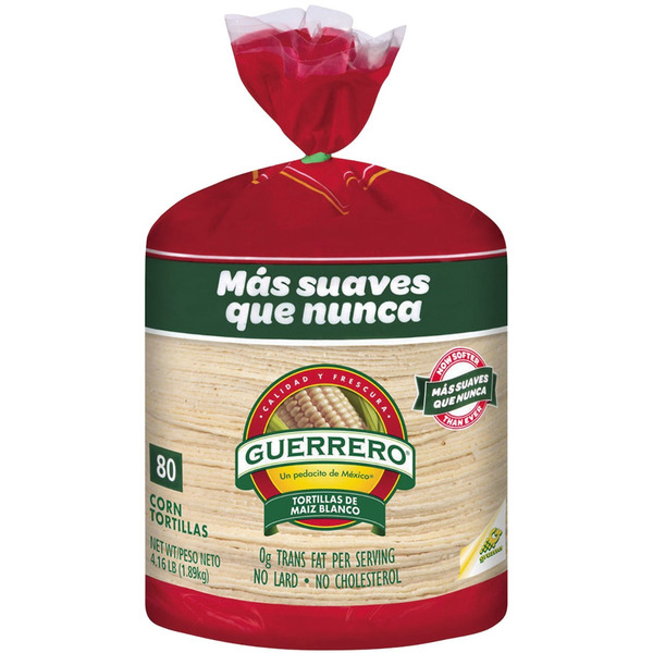 Guerrero - White Corn Tortilla - 80 ct Pack