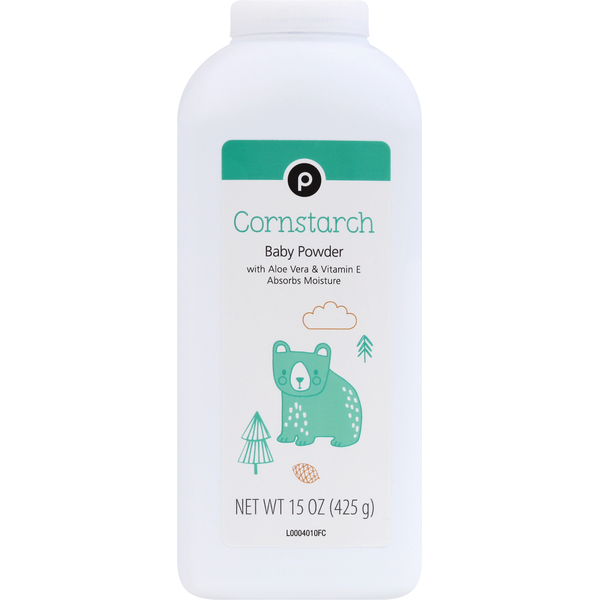Publix Baby Powder, Cornstarch (15 oz) Instacart