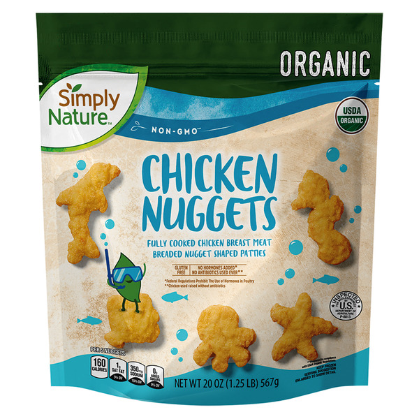 Simply Nature Organic Sea Shaped Chkn Nuggets Same-Day Delivery or