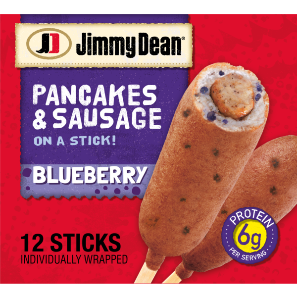 Jimmy Dean Pancakes and Sausage on a Stick, Blueberry, Frozen