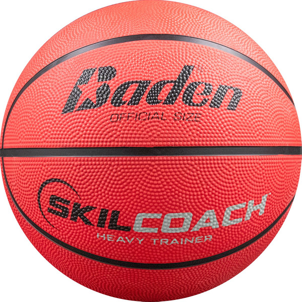 Baden SkilCoach Heavy Trainer Rubber Basketball, Size 7, 29.5 Inch