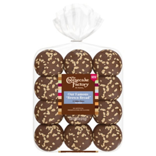 The Cheesecake Factory At Home Famous "Brown Bread", 12 ct, Sweet Wheat, Slider Buns, Dinner Rolls, 12 oz
