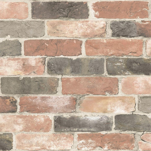 Nuwallpaper Newport Reclaimed Brick Vinyl Peel & Stick Wallpaper Roll (covers 30.75 Sq. Ft.)