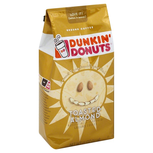 Dunkin' Donuts Coffee, Ground, Toasted Almond (11 oz) Instacart