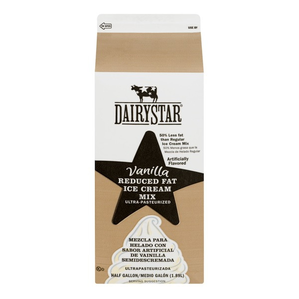 Dairy Star - Vanilla Ice Cream Mix, Reduced Fat - 64 oz