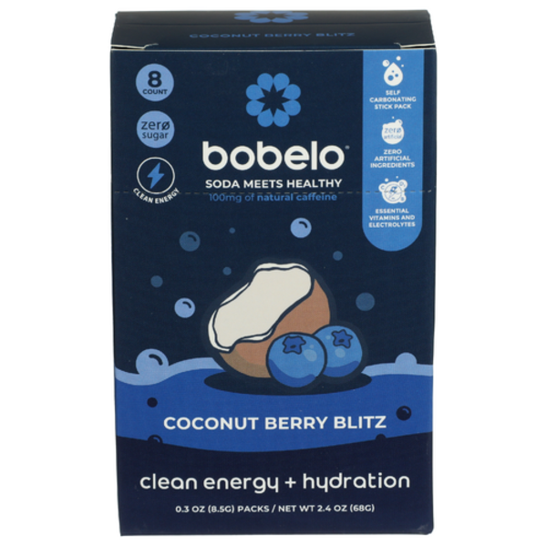 Bobelo Coconut Berry Blitz Clean Energy + Hydration 8 Count Same