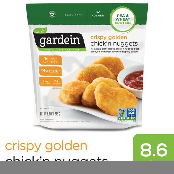 Gardein Vegan Frozen Crispy Golden Plant-Based Chick'n Nuggets
