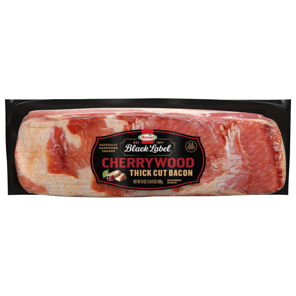 Hormel Black Label Cherrywood Smoked Thick Cut Bacon, 24 OZ