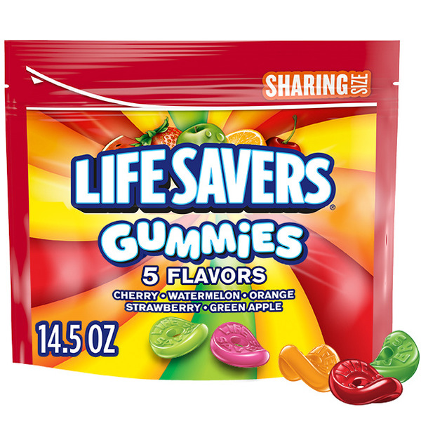 Life Savers Gummies 5 Flavors Fruit Candy Gummy Sharing Size Bag