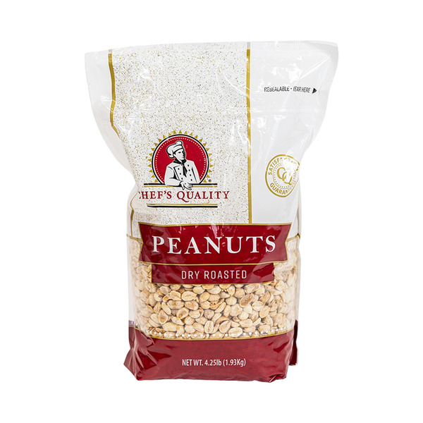 Chef's Quality - Dry Roasted Peanuts - 4.25 lbs