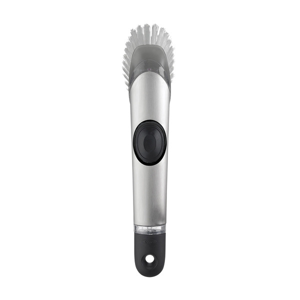 OXO Soap Squirting Stainless Steel Dish Brush