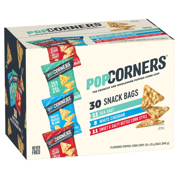 Costco PopCorners Flavoured PoppedCorn Chips Variety Pack SameDay