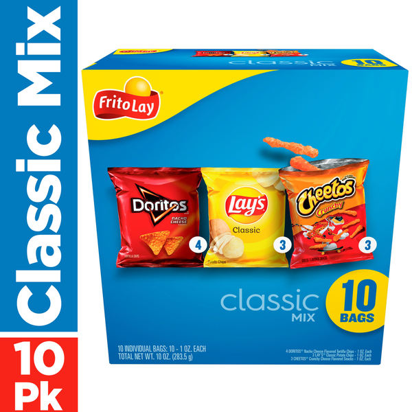 Frito Lay Snacks Classic Mix 3 Flavor Variety Pack Same-Day