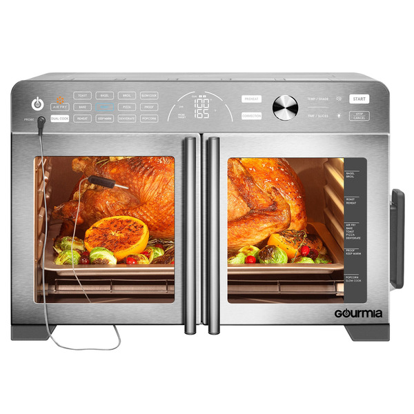 Gourmia XL 13-In-1 French Door Countertop Oven with Air Fry and Temperature Probe