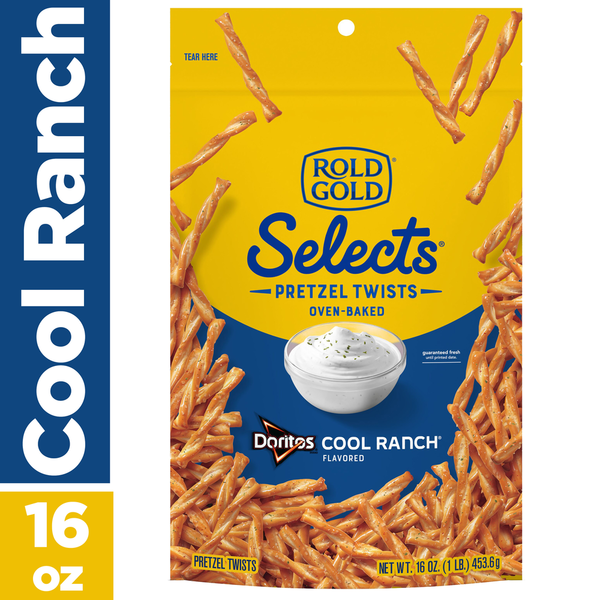 ROLD GOLD Selects Pretzels Twists Oven Baked Doritos Cool Ranch