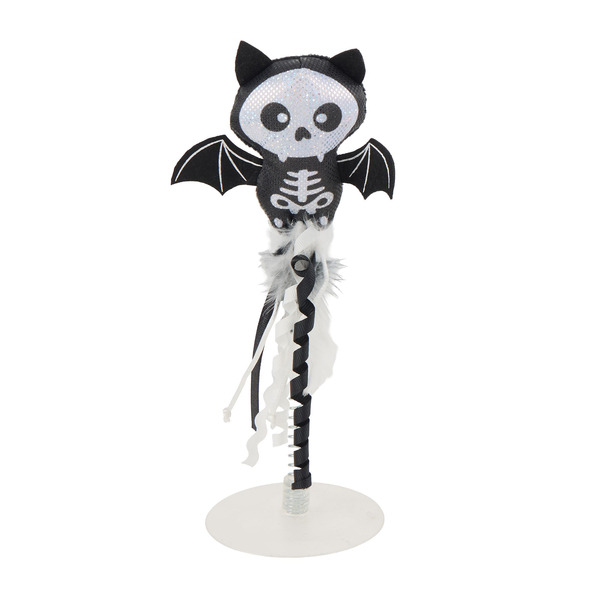 Thrills & Chills Halloween Bat Swatter Cat Toy - Black