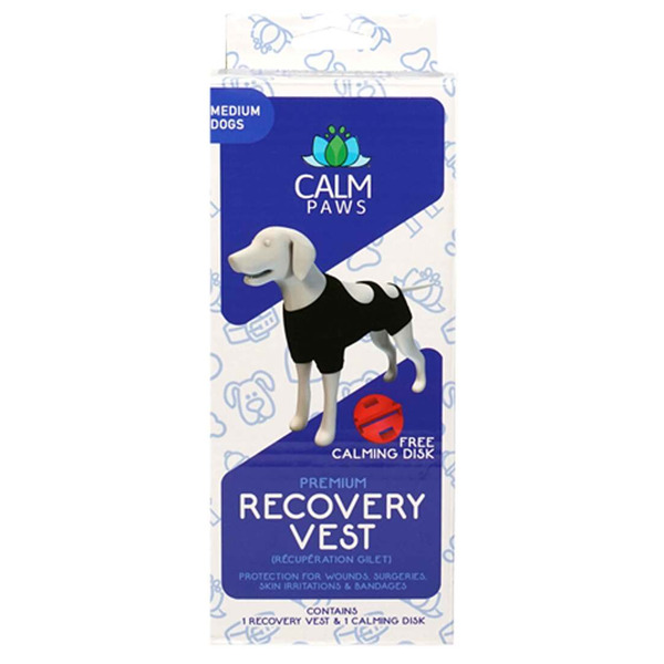 Calm Paws Calming Recovery Vest With Dog Calming Disc