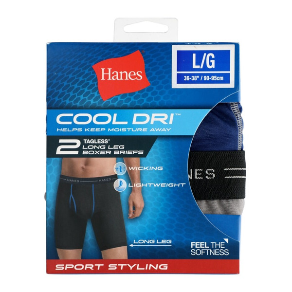 Hanes Mens Long Leg Boxer Brief